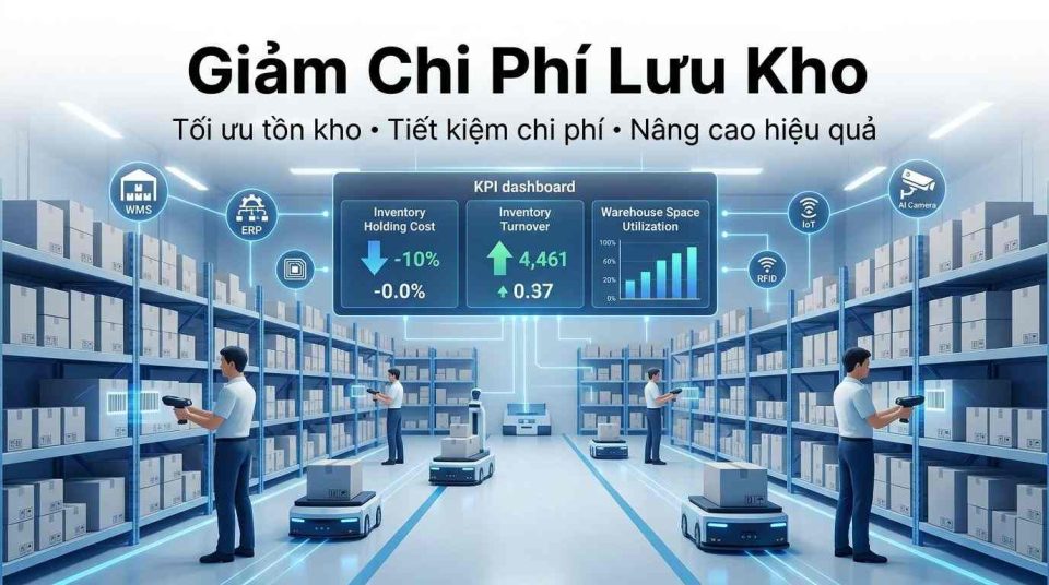 Giảm chi phí lưu kho: Giải pháp tối ưu vận hành và nâng cao hiệu quả quản trị kho