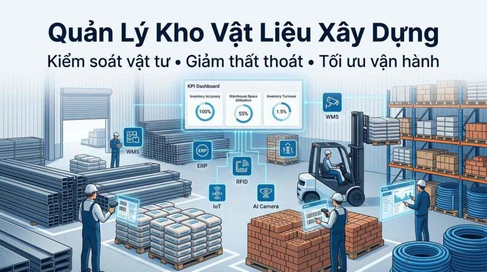 Quản lý kho vật liệu xây dựng như thế nào để giảm sai sót?