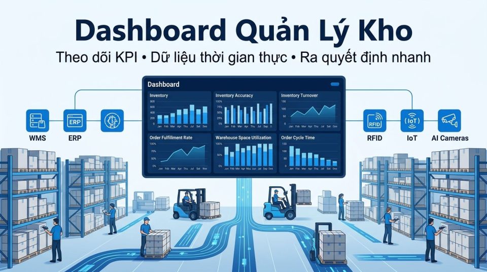 Xây dựng Dashboard quản lý kho để kiểm soát tồn kho theo thời gian thực