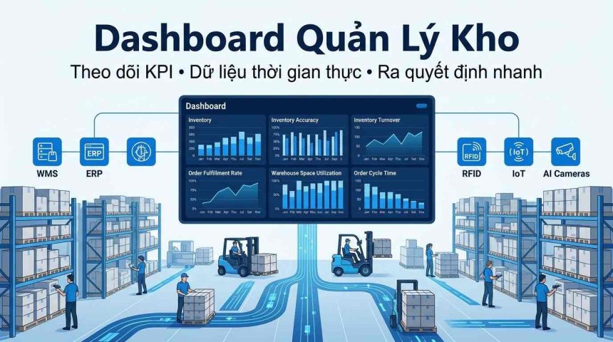 Xây dựng Dashboard quản lý kho để kiểm soát tồn kho theo thời gian thực