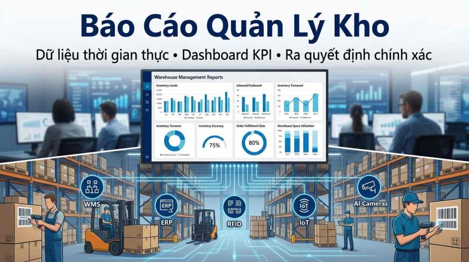 Báo cáo quản lý kho giúp kiểm soát tồn kho và nâng cao hiệu quả vận hành