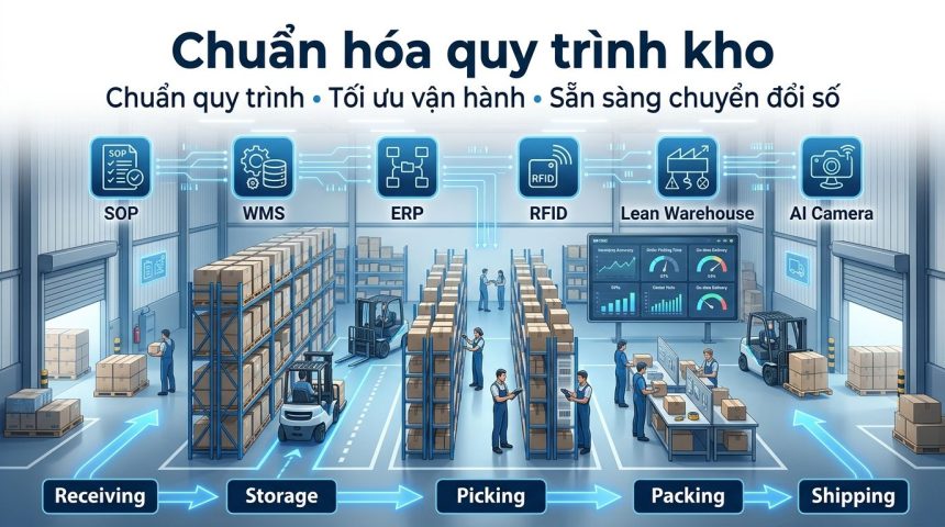 Chuẩn hóa quy trình kho: Nền tảng nâng cao hiệu quả quản lý và chuyển đổi số