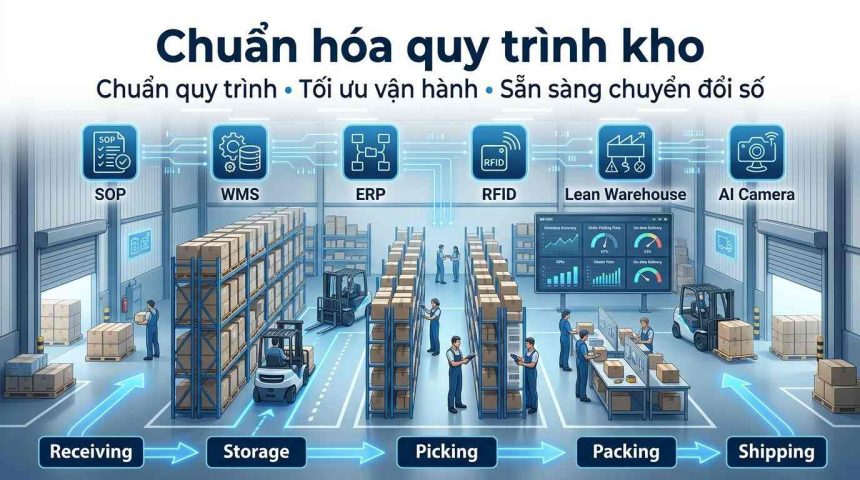 Chuẩn hóa quy trình kho: Nền tảng nâng cao hiệu quả quản lý và chuyển đổi số