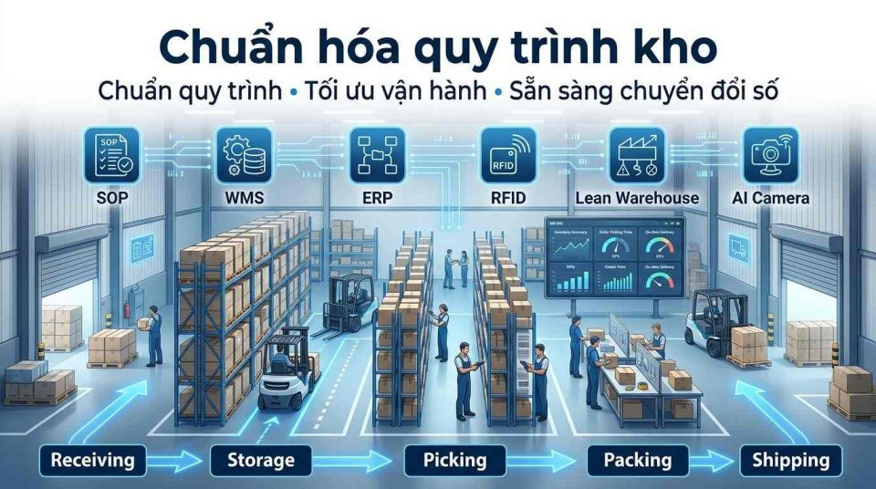 Chuẩn hóa quy trình kho: Nền tảng nâng cao hiệu quả quản lý và chuyển đổi số