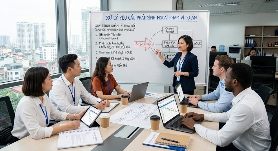 xử lý yêu cầu phát sinh ngoài phạm vi dự án