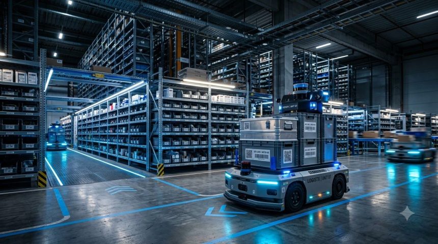 Ứng dụng xe AGV trong kho thông minh giúp tối ưu vận hành