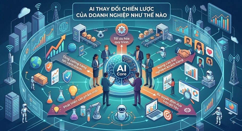 AI thay đổi chiến lược của doanh nghiệp