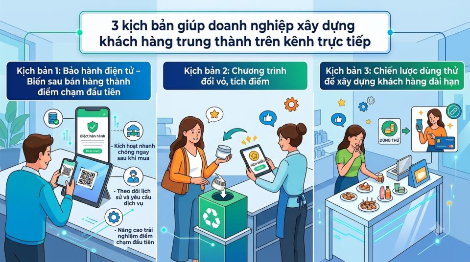 3 kịch bản giúp doanh nghiệp xây dựng khách hàng trung thành trên kênh trực tiếp