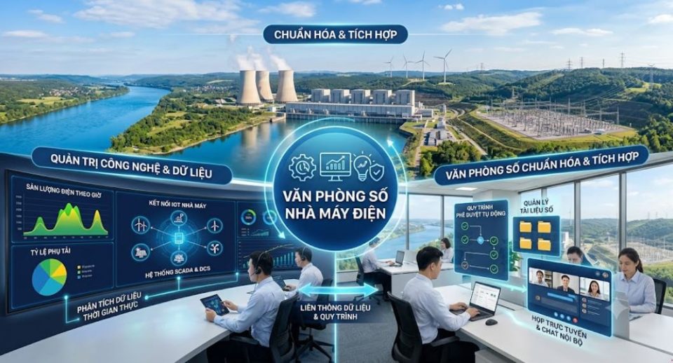 Chuấn hóa và tích hợp văn phòng số cho nhà máy điện