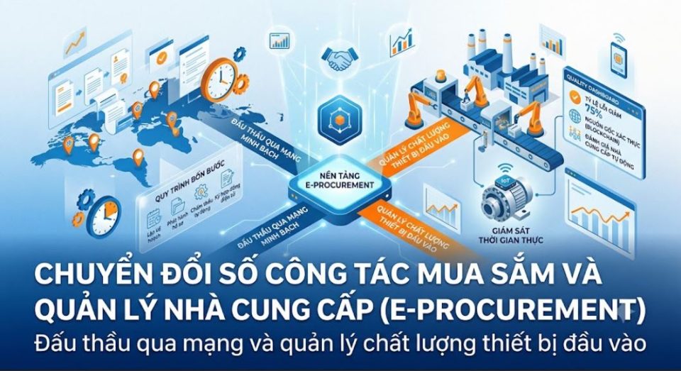 Chuyển đổi số công tác mua sắm và quản lý nhà cung cấp
