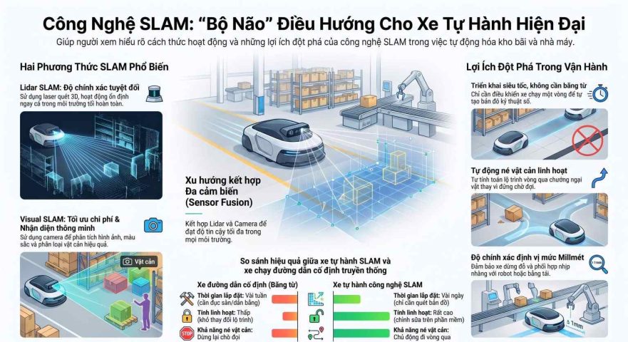 Ứng dụng của công nghệ SLAM trong xe tự hành hiện đại