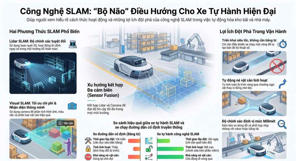 Ứng dụng của công nghệ SLAM trong xe tự hành hiện đại