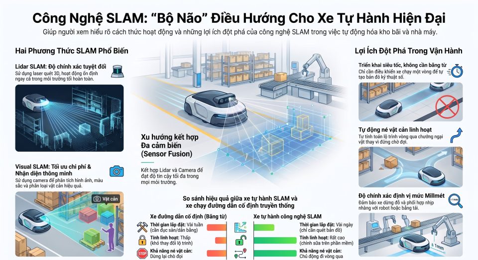 Ứng dụng của công nghệ SLAM trong xe tự hành hiện đại