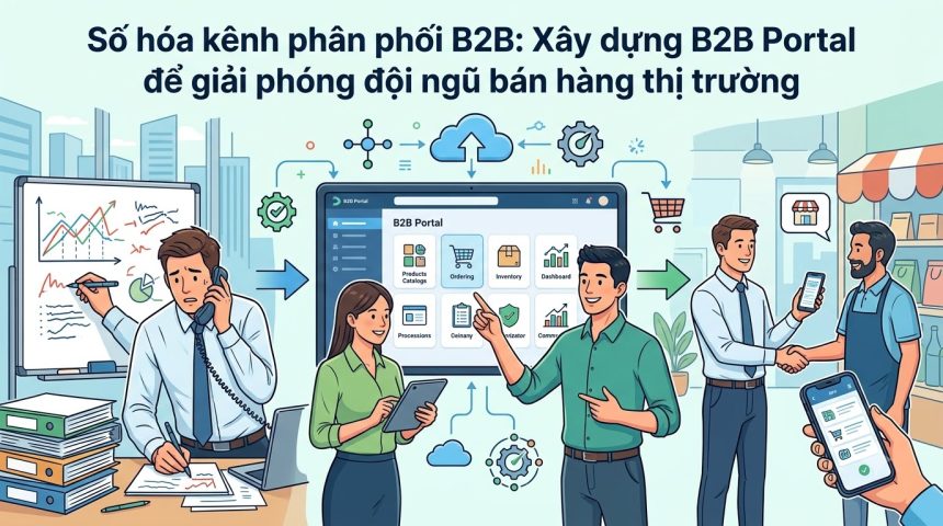 Số hóa kênh phân phối B2B: Xây dựng B2B Portal để giải phóng đội ngũ Sales thị trường