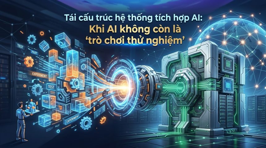 Tái cấu trúc bộ máy tích hợp AI: Khi AI không còn là "trò chơi dùng thử"