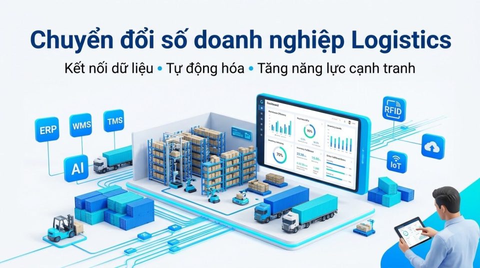 Chuyển đổi số cho doanh nghiệp logistics giúp tối ưu vận hành