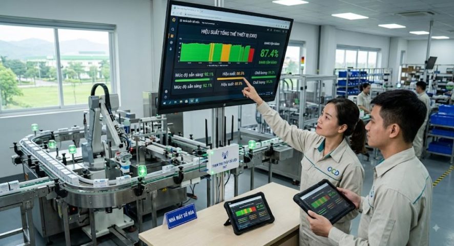 Đo lường OEE tự động bằng IoT