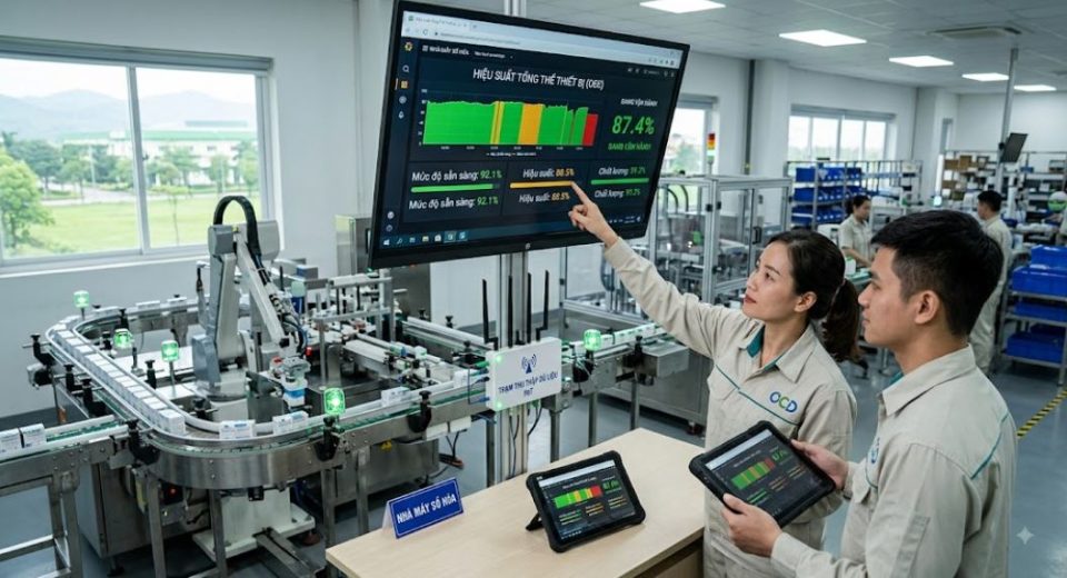 Đo lường OEE tự động bằng IoT