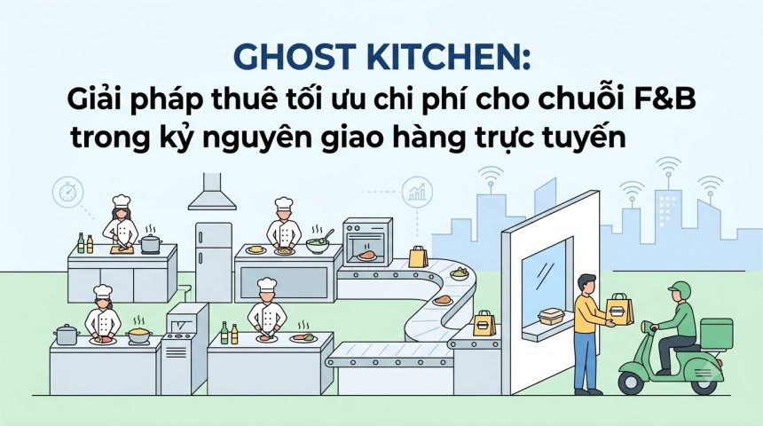 Ghost Kitchen: Giải pháp tối ưu chi phí thuê mặt bằng cho chuỗi F&B trong thời đại giao hàng trực tuyến
