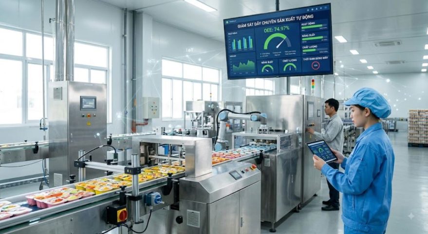 Giám sát dây chuyền tự động bằng IoT