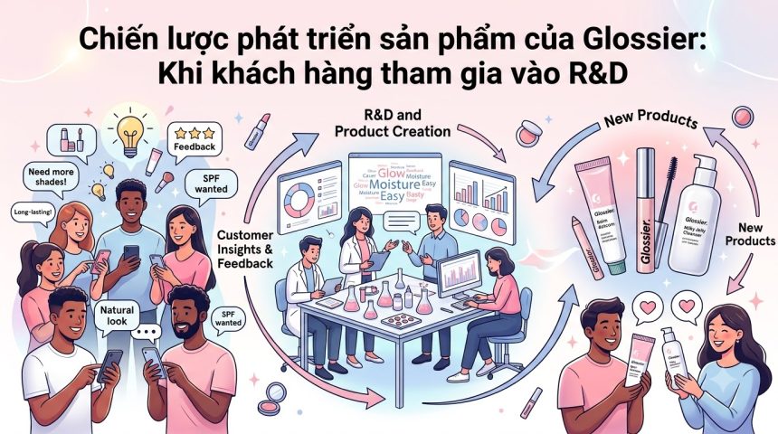 Chiến lược phát triển sản phẩm của Glossier: Khi khách hàng tham gia R&D