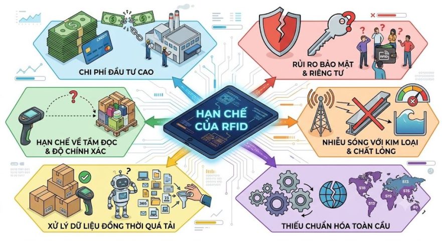 Hạn chế của công nghệ RFID