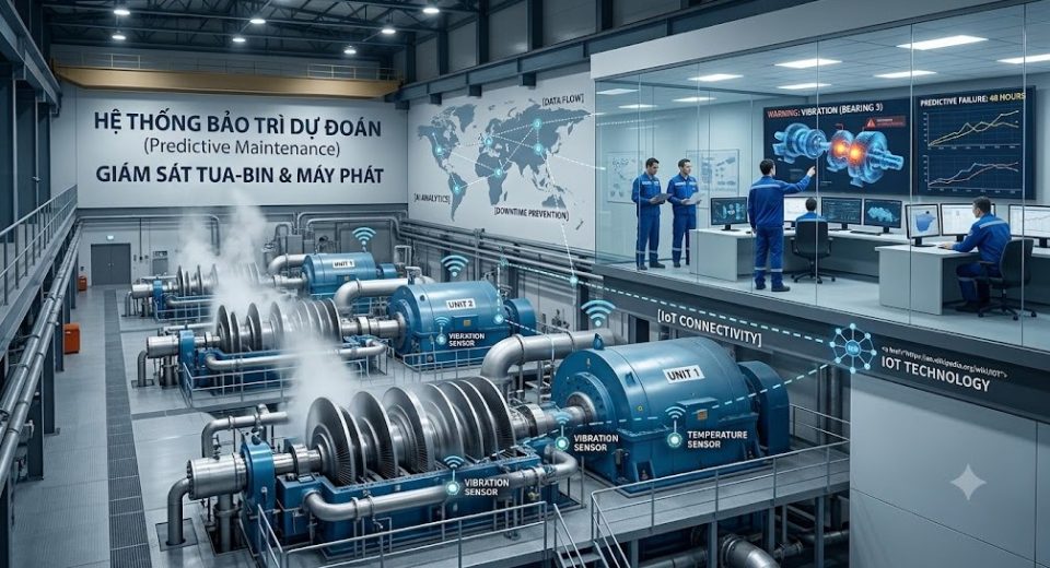 hệ thống bảo trì dự đoán (Predictive Maintenance) cho tua-bin và máy phát