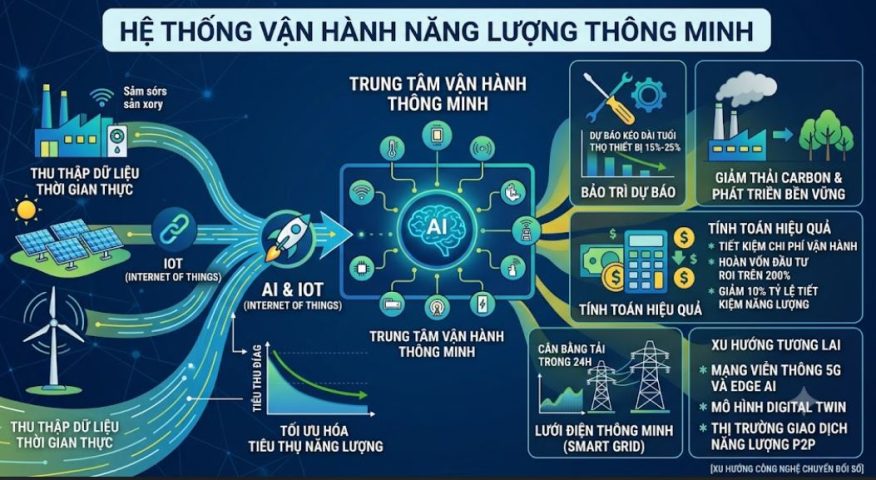 Ứng dụng AI và IOT trong hệ thống vận hành năng lượng thông minh
