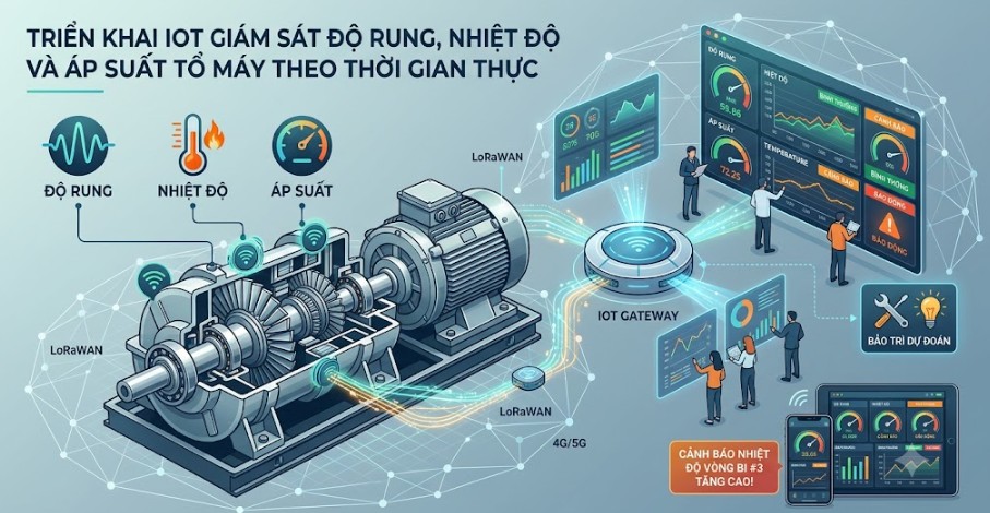 IOT giám sát tổ máy