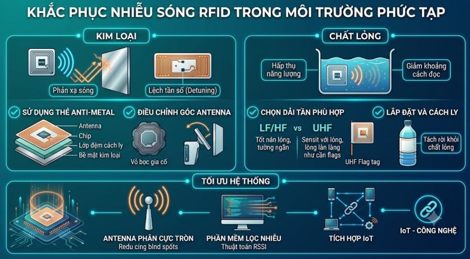 Khắc phục nhiễu sóng RFID trong môi trường phức tạp