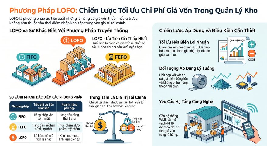Phương pháp LOFO trong quản lý kho: Giải pháp tối ưu chi phí giá vốn