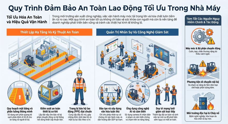 Quy trình đảm bảo an toàn lao động trong nhà máy tối ưu nhất