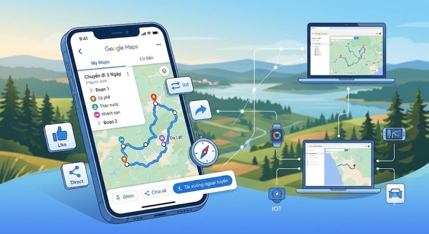 Tạo và lưu lộ trình riêng trên Google Map