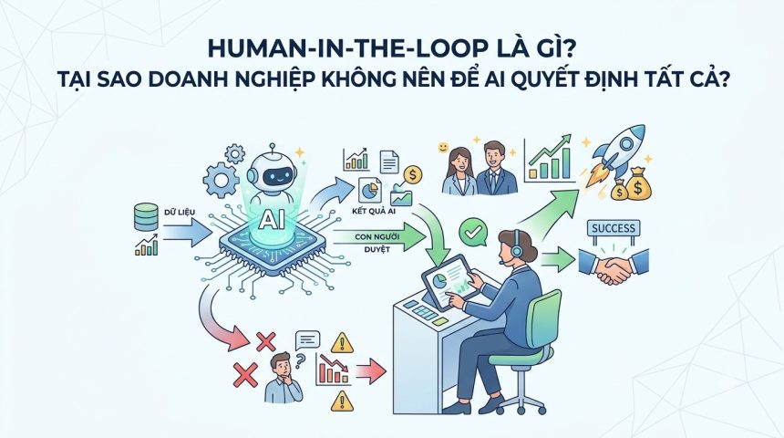 Human-in-the-Loop là gì? Vì sao doanh nghiệp không nên để AI tự quyết định mọi thứ?