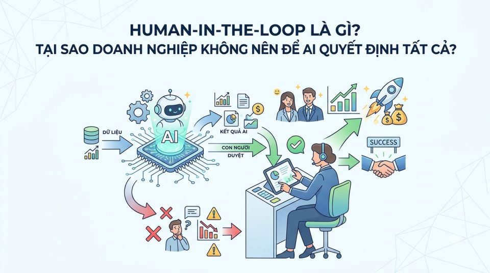 Human-in-the-Loop là gì? Vì sao doanh nghiệp không nên để AI tự quyết định mọi thứ?