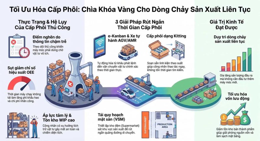 Giải pháp rút ngắn thời gian cấp phôi cho dây chuyền nhà máy