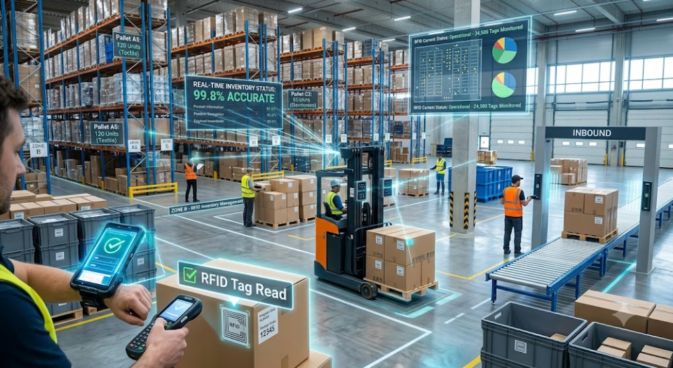 Ứng dụng RFID quản lý hiện trường kho