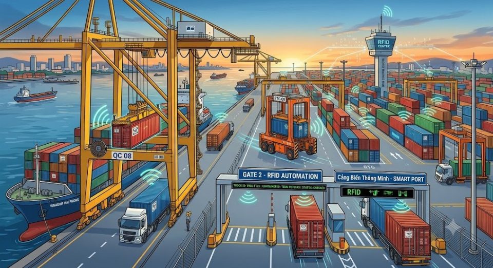 Ứng dụng RFID trong quản lý cảng biển