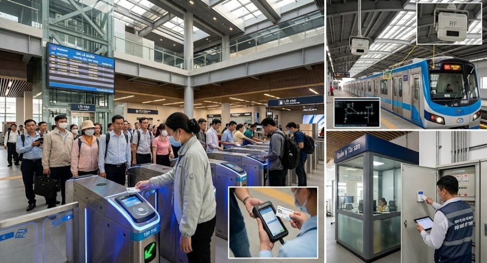 Ứng dụng RFID trong quản lý ga metro