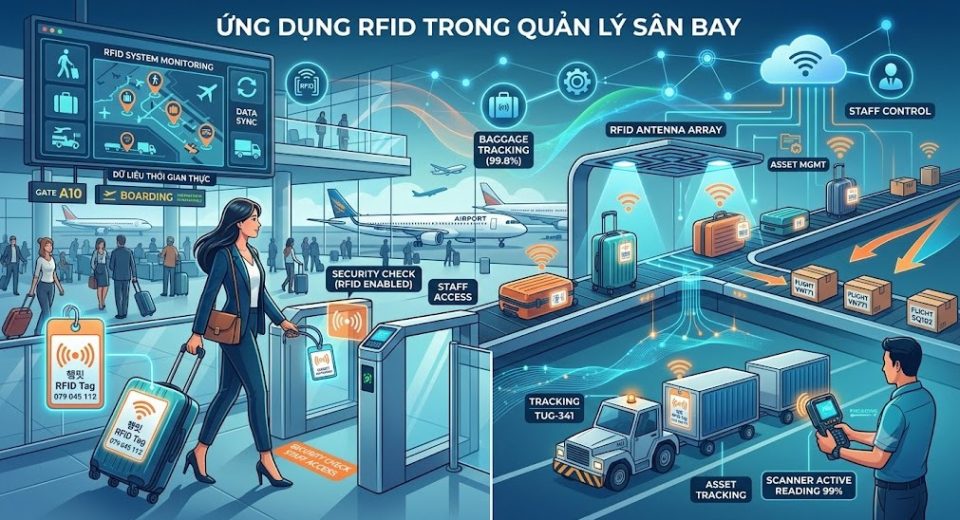 Ứng dụng RFID trong quản lý sân bay