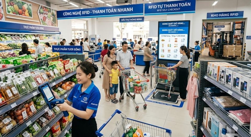Ứng dụng RFID trong quản lý siêu thị