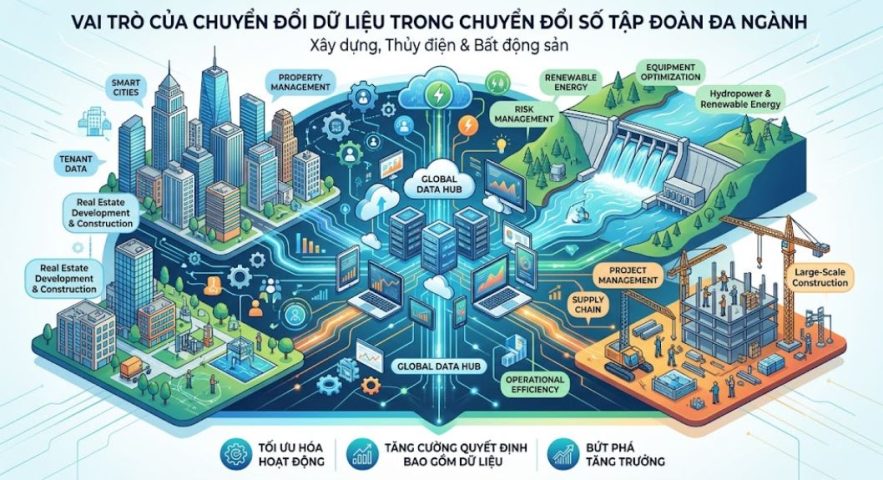 Vai trò của chuyển đổi dữ liệu trong chuyển đổi số tập đoàn đa ngành