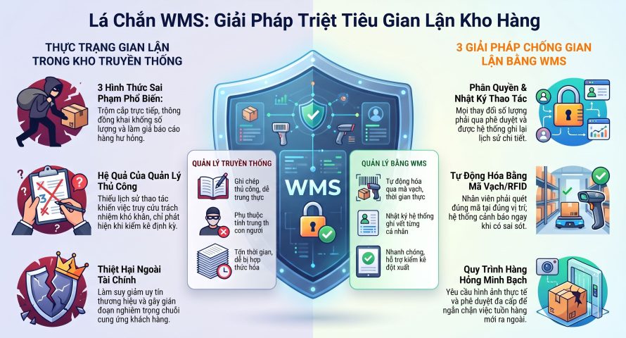 Cách chống gian lận kho bằng phần mềm WMS hiệu quả cho doanh nghiệp