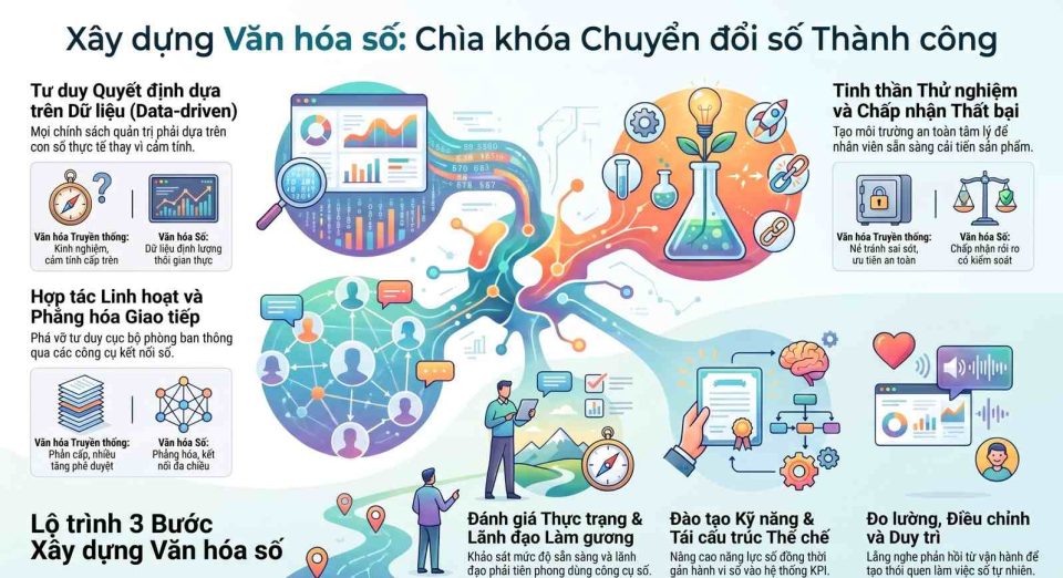 Xây dựng văn hóa số trong doanh nghiệp: Chìa khóa chuyển đổi số thành công