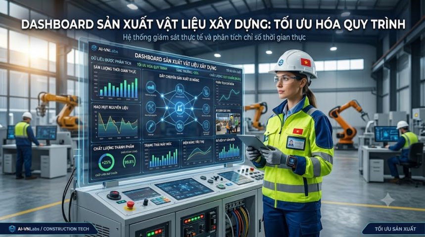 Dashboard quản trị vật liệu xây dựng