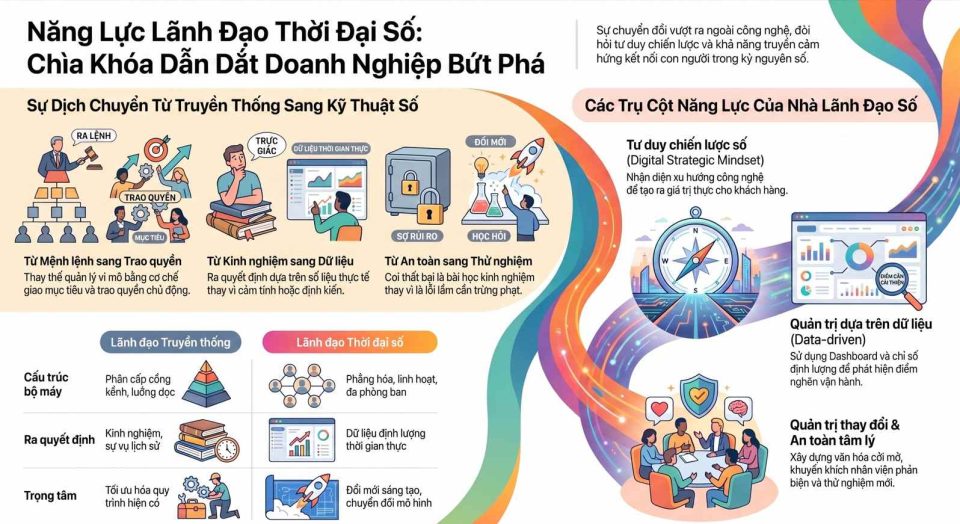 Năng lực lãnh đạo thời đại số: Chìa khóa dẫn dắt doanh nghiệp bứt phá