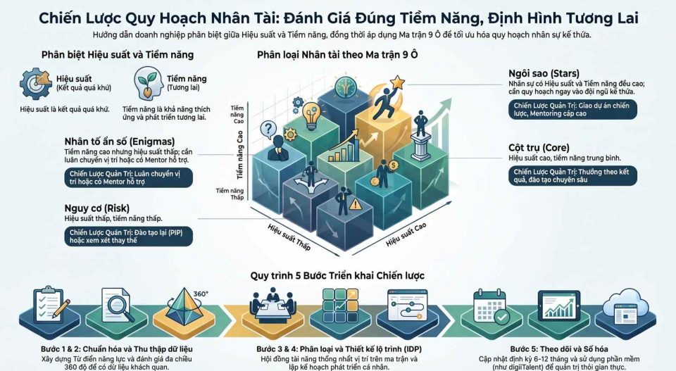 Phương pháp đánh giá nhân sự tiềm năng: Chiến lược quy hoạch nhân tài cho doanh nghiệp