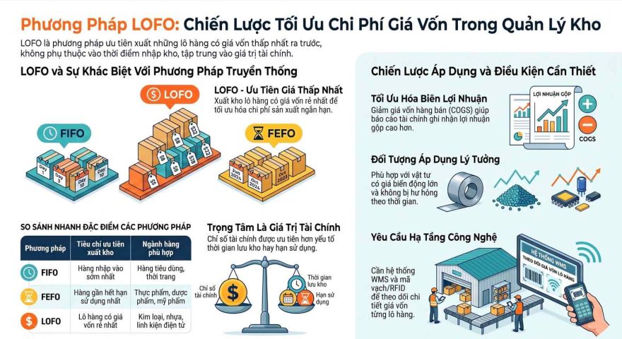 Phương pháp LOFO trong quản lý kho: Giải pháp tối ưu chi phí giá vốn