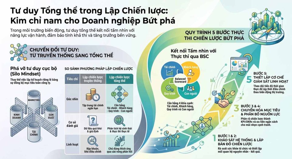 Tư duy tổng thể trong lập chiến lược: Định hình định hướng bứt phá