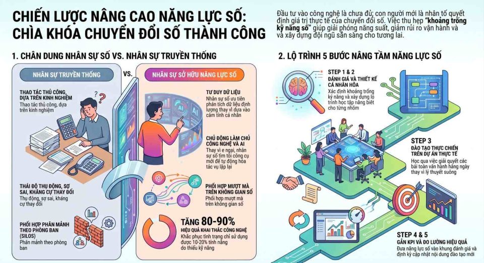Nâng cao năng lực số cho nhân sự trong thời đại công nghệ